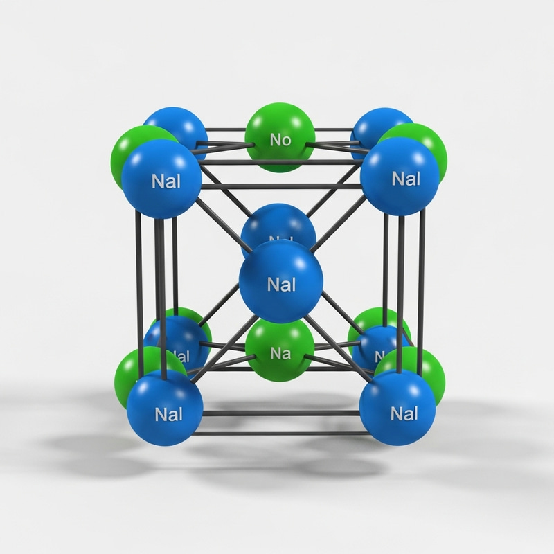Creating a Detailed 3D Model of NaCl - Geometric Harmony of Crystal Structure