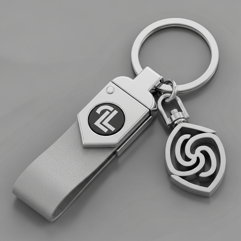 Sleek Modern Llavero 3D Keychain Design | STL File Sleek Modern Llavero 3D Keychain Design | STL File
