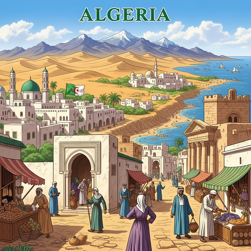 Explore the Beauty of Algeria: Sahara Dunes, Kabylie Mountains, Rich History Explore the Beauty of Algeria: Sahara Dunes, Kabylie Mountains, Rich History