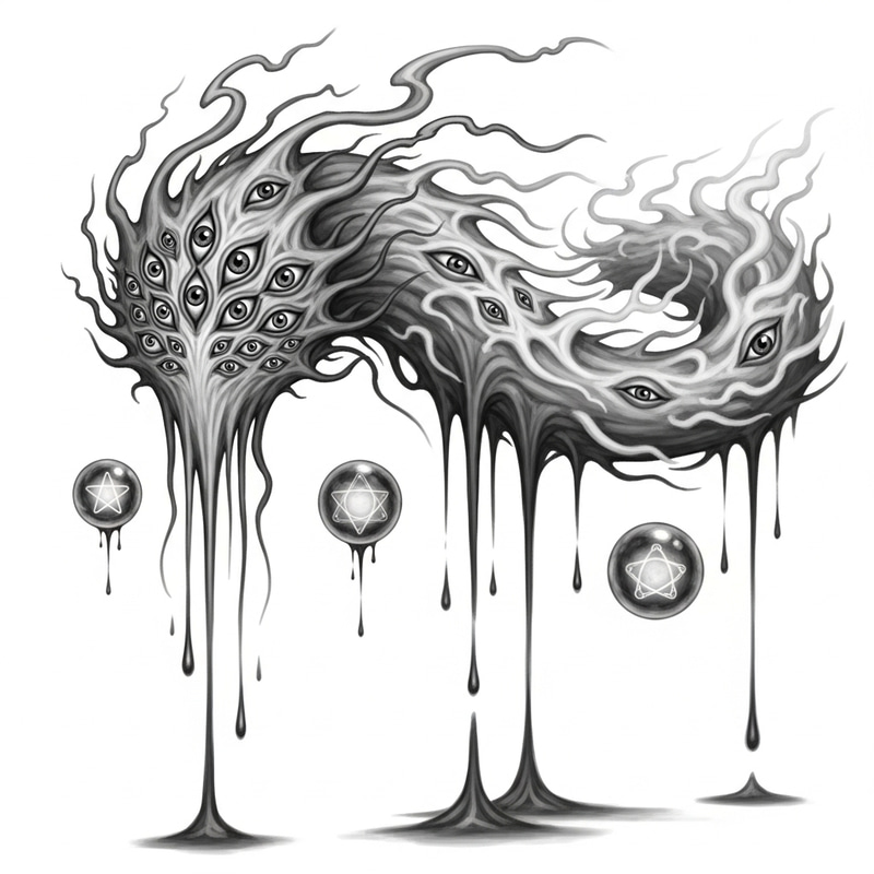 (Fantasy Creature) - A Monochrome Depiction (Fantasy Creature) - A Monochrome Depiction