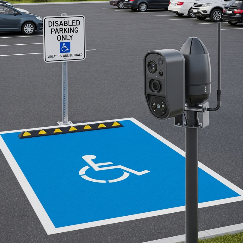 Designated Parking with Advanced Camera Monitoring