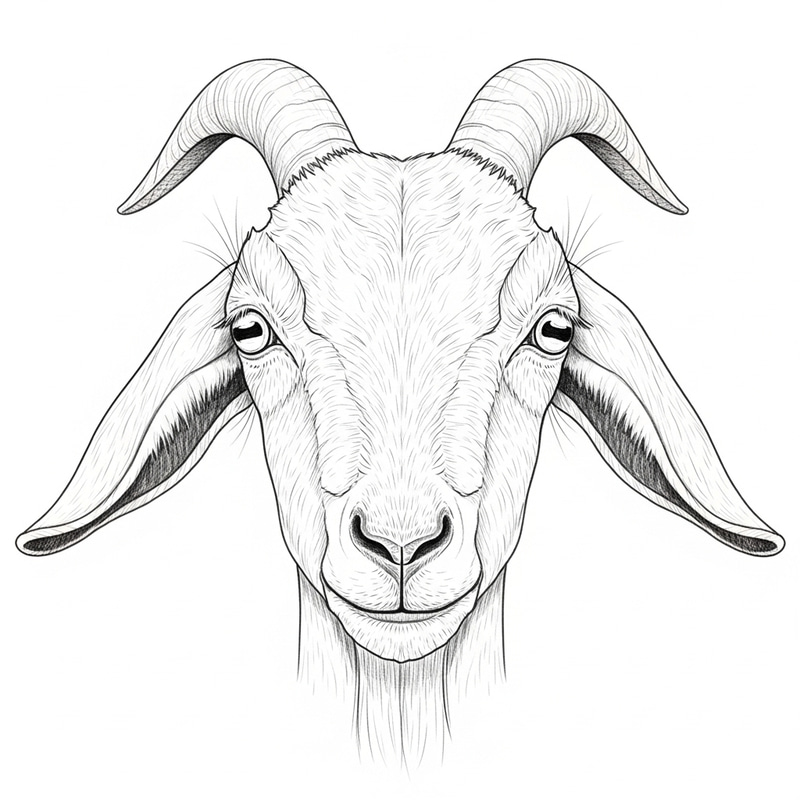 Basic Goat Face Drawing Tutorial Basic Goat Face Drawing Tutorial