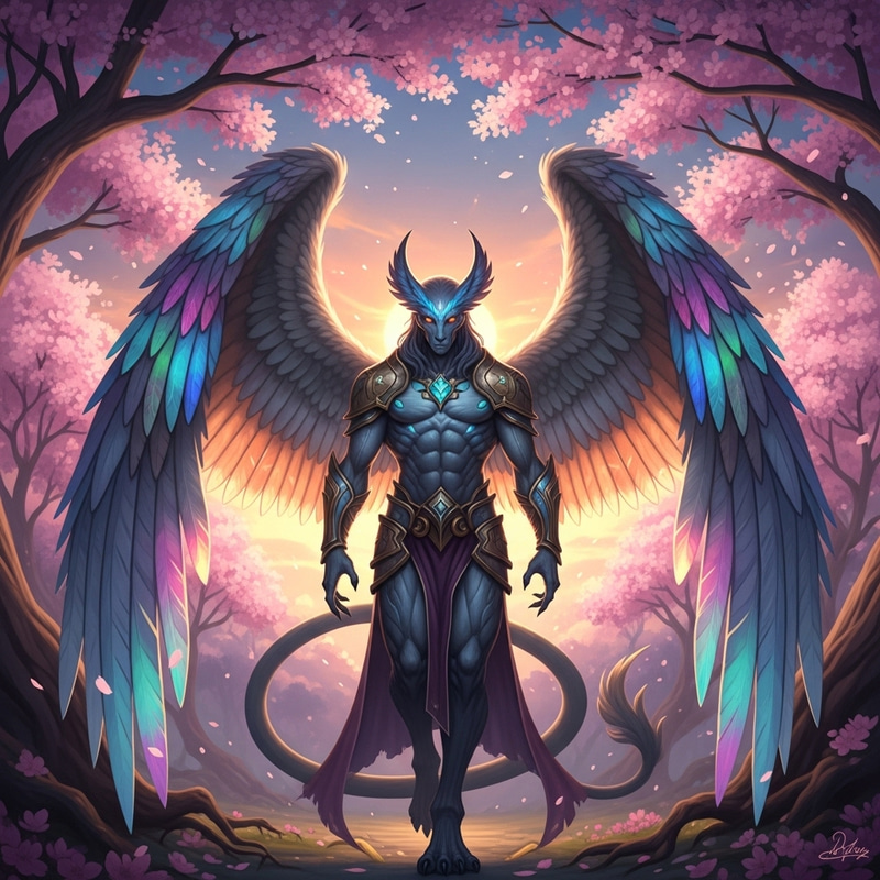 Fediel: Majestic Mythical Creature in Tranquil Setting Fediel: Majestic Mythical Creature in Tranquil Setting