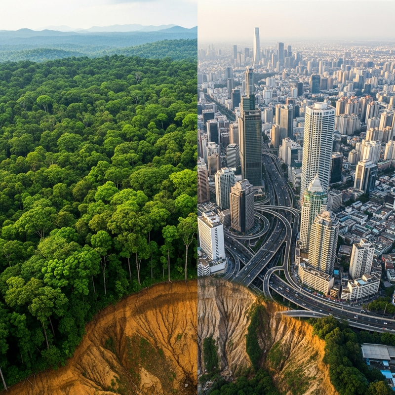 Harmful Effects: Deforestation and Urbanization Disrupt Soil Structure Harmful Effects: Deforestation and Urbanization Disrupt Soil Structure