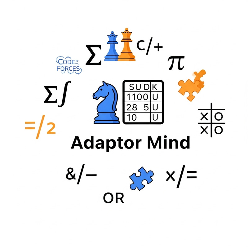 Adaptor Mind: AI Agent Chess, Dots, Sudoku & Games Logo