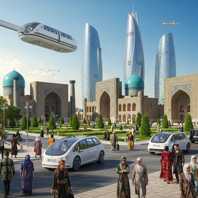 Futuristic Samarkand in 2050: A Vision of Tradition and Technology Futuristic Samarkand in 2050: A Vision of Tradition and Technology