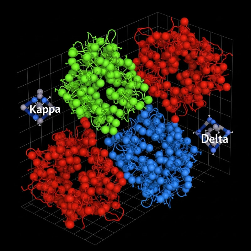 3D Kappa, Mu & Delta Receptors Structure Visualization 3D Kappa, Mu & Delta Receptors Structure Visualization