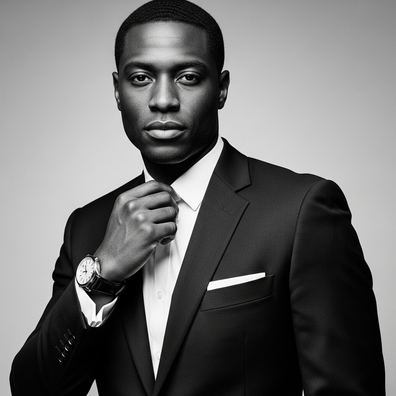 Elegant Style: Confident Monochrome Portraits Elegant Style: Confident Monochrome Portraits