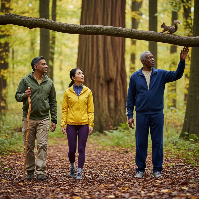 Scenic Nature Walk Through Autumn Woods Scenic Nature Walk Through Autumn Woods