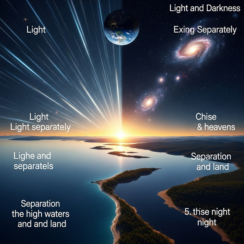 Genesis Chapter 1: Illustrations of Creation Verses 3-7 Genesis Chapter 1: Illustrations of Creation Verses 3-7