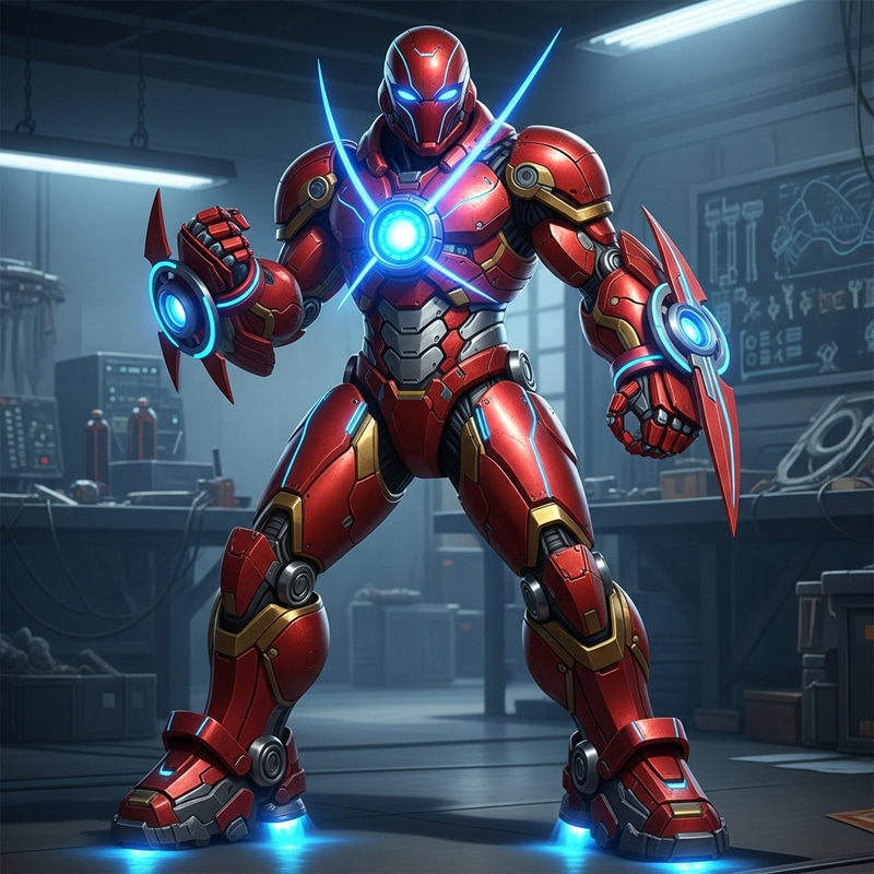 Iron Man Inspired Red and Gold Armor Suit Iron Man Inspired Red and Gold Armor Suit