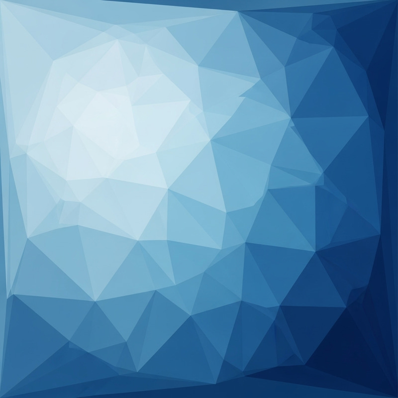 Abstract Low-Poly Blue Geometric Art