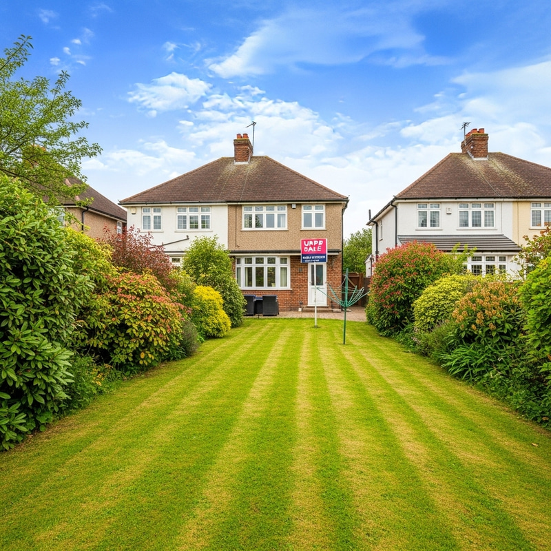 Realistic Semi-Detached House with Lush Green Garden - Ideal Property with Stunning Landscape