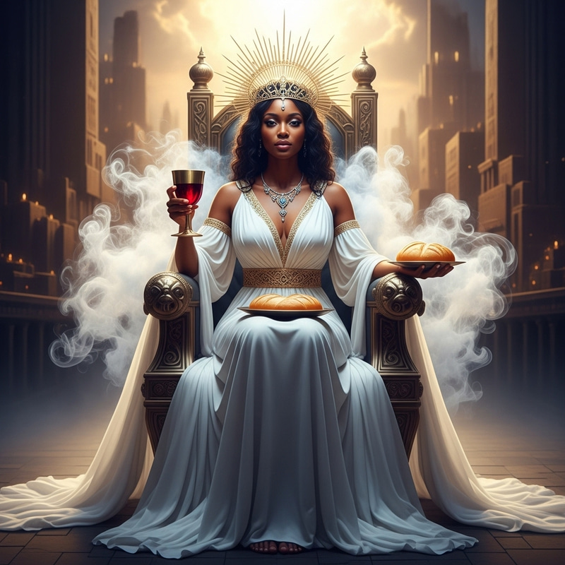 Majestic Black Queen in Elie Saab Gown Communing in New Jerusalem Majestic Black Queen in Elie Saab Gown Communing in New Jerusalem