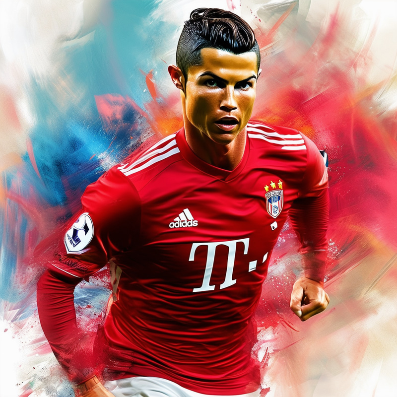 Cristiano Ronaldo: Dynamic Action Shot Cristiano Ronaldo: Dynamic Action Shot