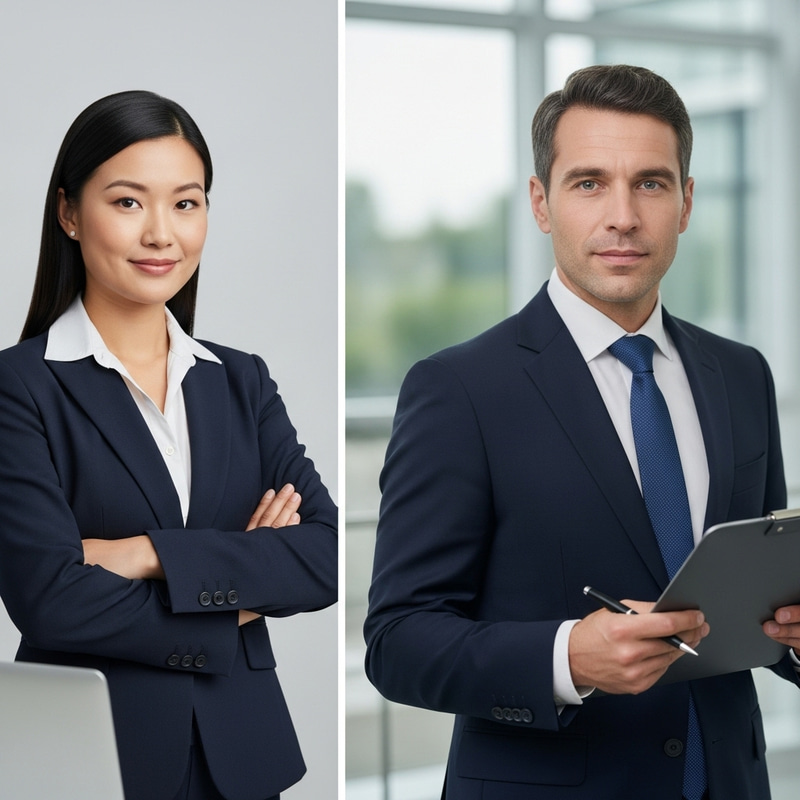 Business Professionals Exuding Confidence