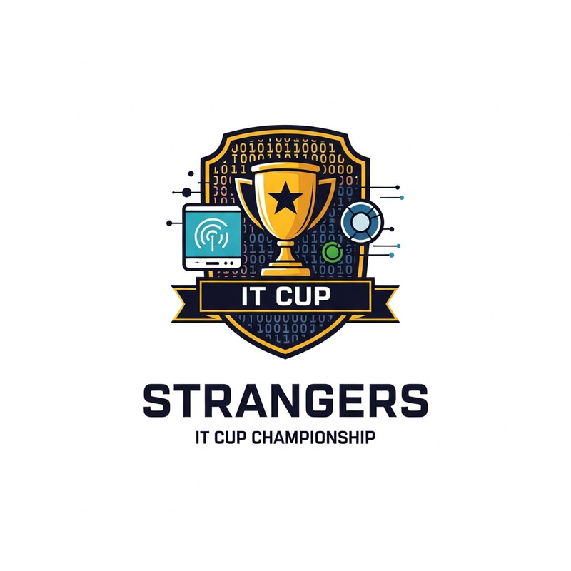 Professional Strangers IT Cup Logo Design Professional Strangers IT Cup Logo Design