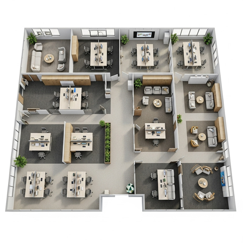 Office Floor Plan for Efficient Workspaces Office Floor Plan for Efficient Workspaces