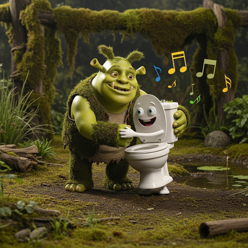 Skibidi Toilet Hugs Shrek in a Swamp Adventure Skibidi Toilet Hugs Shrek in a Swamp Adventure