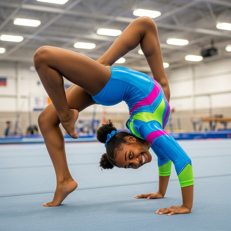 Athletic Black Girl Triple Fold Backbend Showcase Athletic Black Girl Triple Fold Backbend Showcase