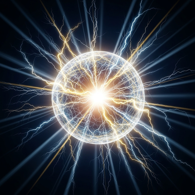 Energetic Aura Sphere - Conceptual Energy Illustration