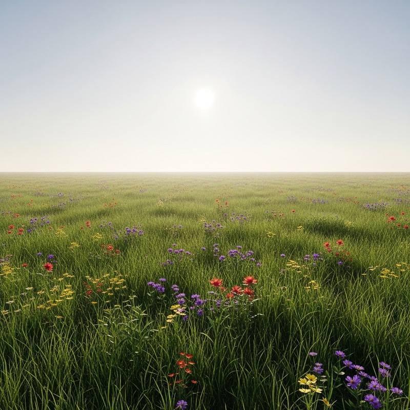 Stunning Open Field: A Vibrant Abstract Landscape Stunning Open Field: A Vibrant Abstract Landscape