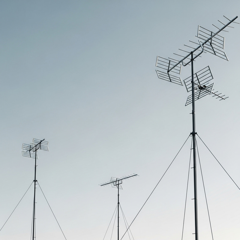 TV Antennas: Minimalist Design Imagery TV Antennas: Minimalist Design Imagery