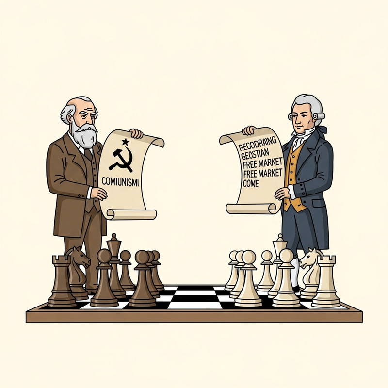 Karl Marx vs Adam Smith Intellectual Chess Match