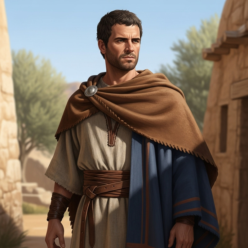 Ancient Israelite Man Portrait - 35 Years Old Ancient Israelite Man Portrait - 35 Years Old