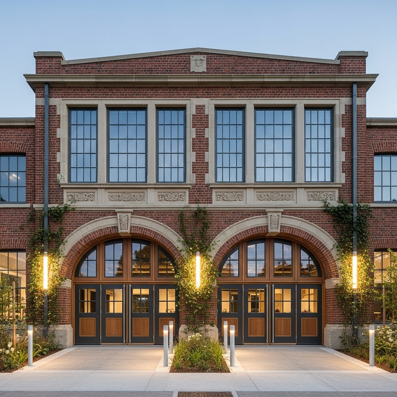 Fire Station Transformed into Modern Cultural Center Fire Station Transformed into Modern Cultural Center