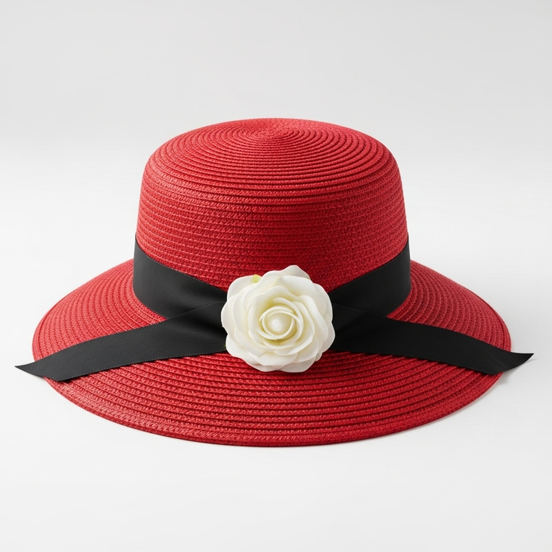 Vibrant Red Hat with Wide Brim | Red Hat Image Gallery Vibrant Red Hat with Wide Brim | Red Hat Image Gallery