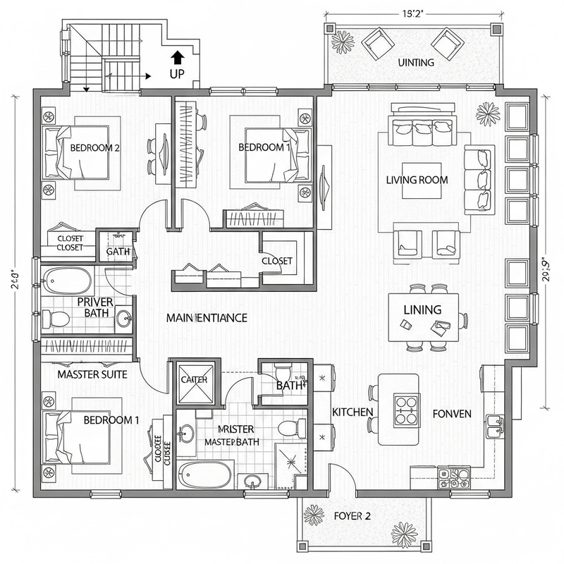 Detailed Residential Floor Plan Design Detailed Residential Floor Plan Design
