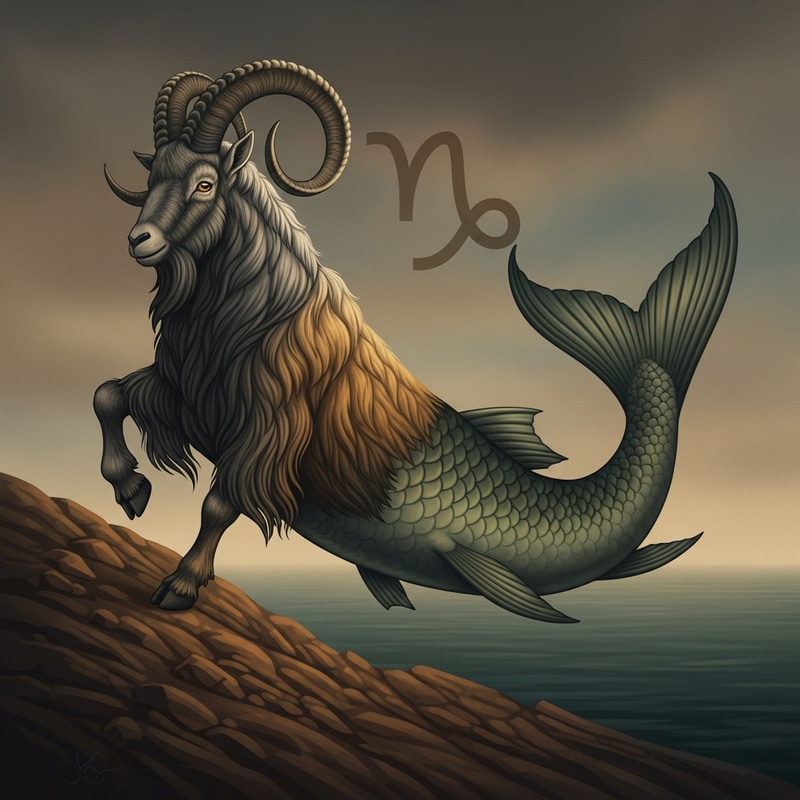 Capricorno - Symbolic Sea Goat of the Zodiac Capricorno - Symbolic Sea Goat of the Zodiac