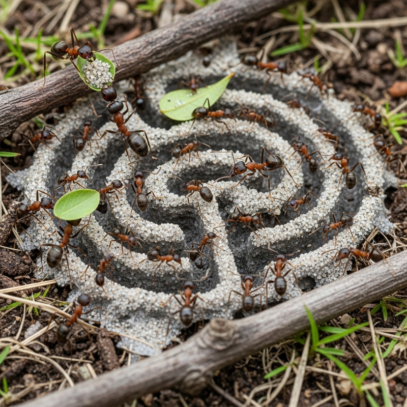 Ants Working Hard to Build Their Nest Ants Working Hard to Build Their Nest
