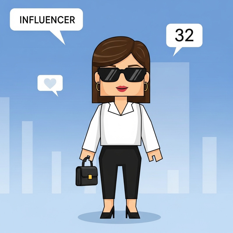 Modern Geometric Block Style White Women Influencer | Social Media Set