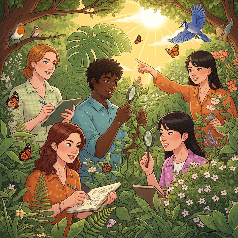 Botanical Expedition Impact on Environment: Illustration