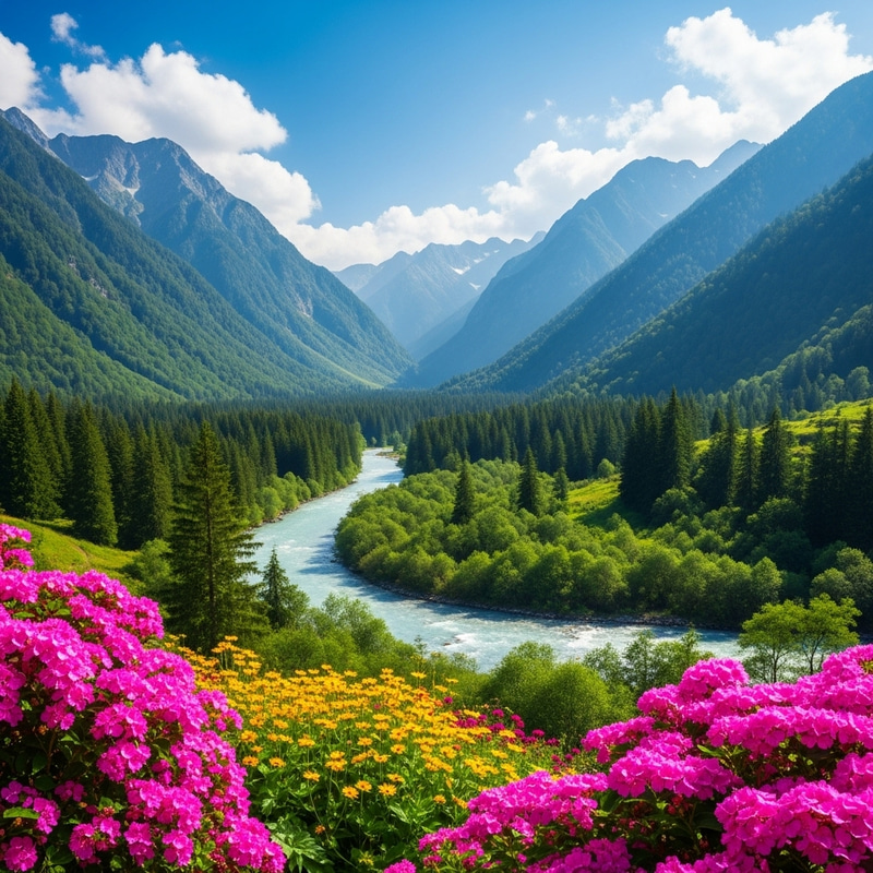Majestic Nature: Stunning Landscapes & Blooming Beauty Majestic Nature: Stunning Landscapes & Blooming Beauty