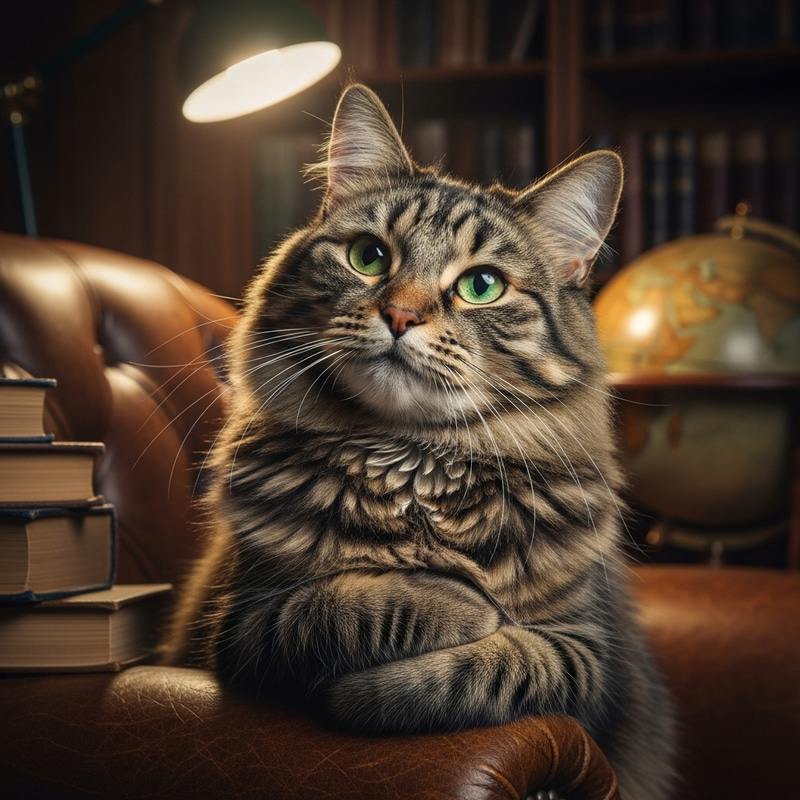 Pensive Cat: Intelligent Contemplation Pensive Cat: Intelligent Contemplation