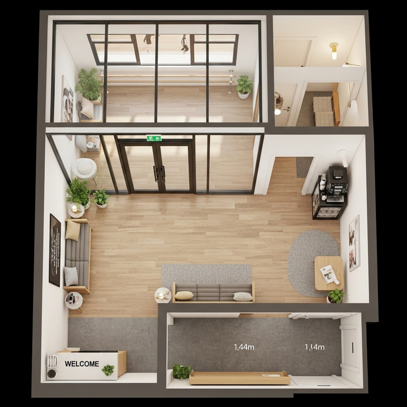 3D Dance Studio Waiting Room | Student Lounge