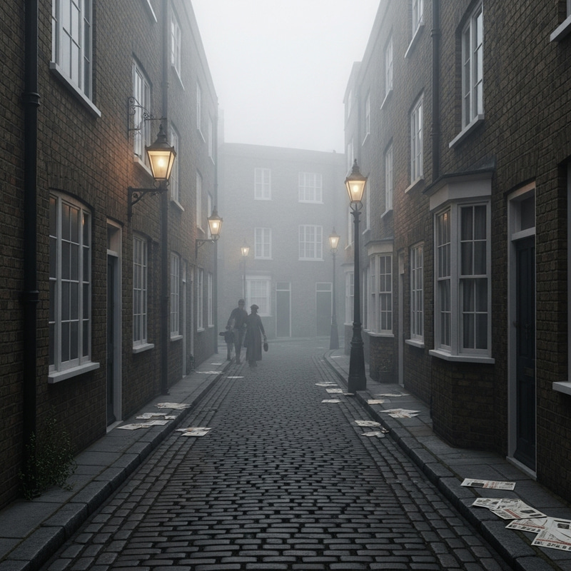 Enigmatic Foggy Alley of Victorian London