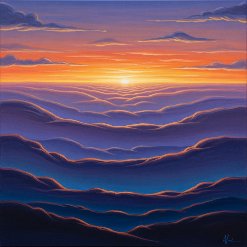Endless Horizons: Abstract Landscape Painting