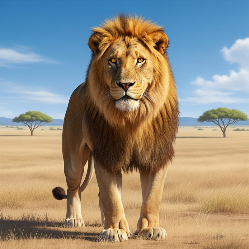 Magnificent Lion in Savanna | Wildlife Photography Magnificent Lion in Savanna | Wildlife Photography