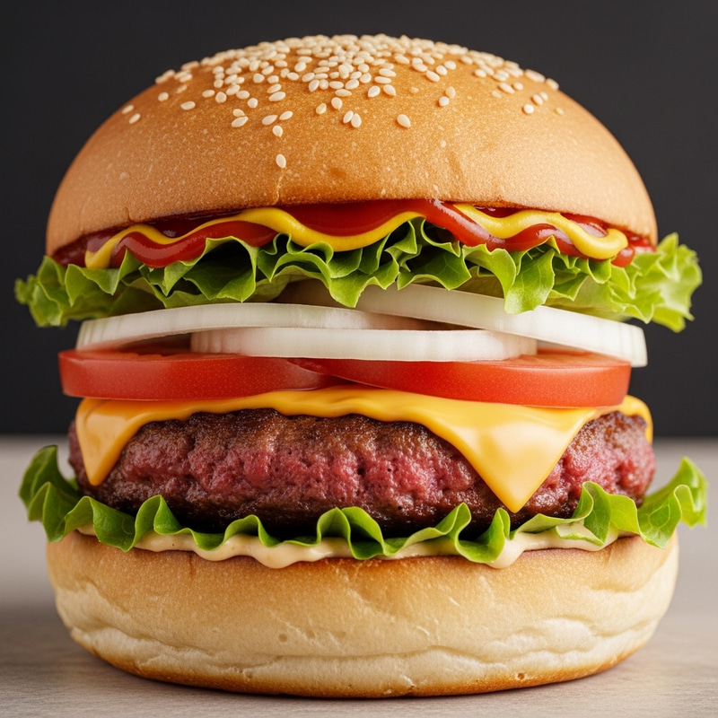 Delicious and Juicy Burger - Perfectly Crafted