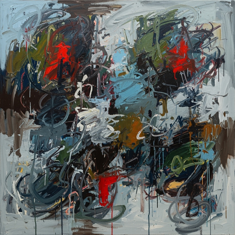 Anxious Abstract Expressionist Art