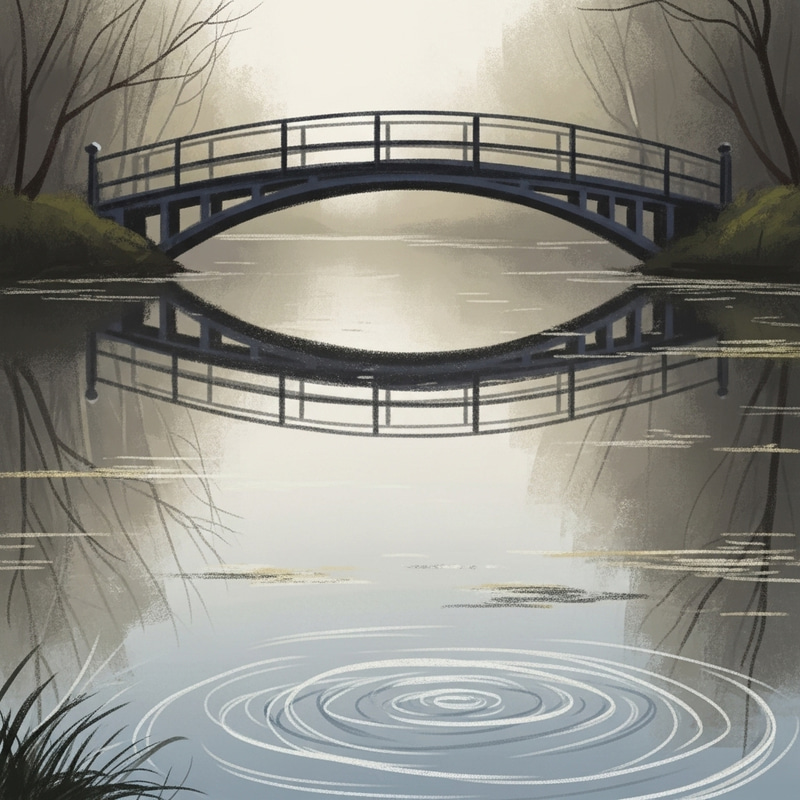Bridge of Introspection: Tranquil Landscape for Inner Exploration Bridge of Introspection: Tranquil Landscape for Inner Exploration