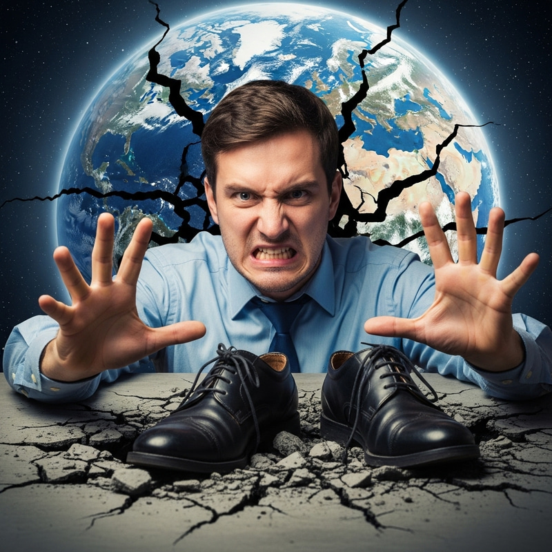 Man Destroying Earth in Rage | Stolen Shoe Fury Man Destroying Earth in Rage | Stolen Shoe Fury