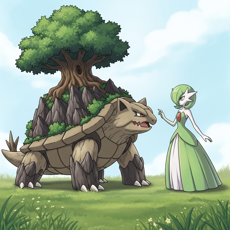 Torterra vs Gardevoir: Epic Fantasy Showdown Torterra vs Gardevoir: Epic Fantasy Showdown