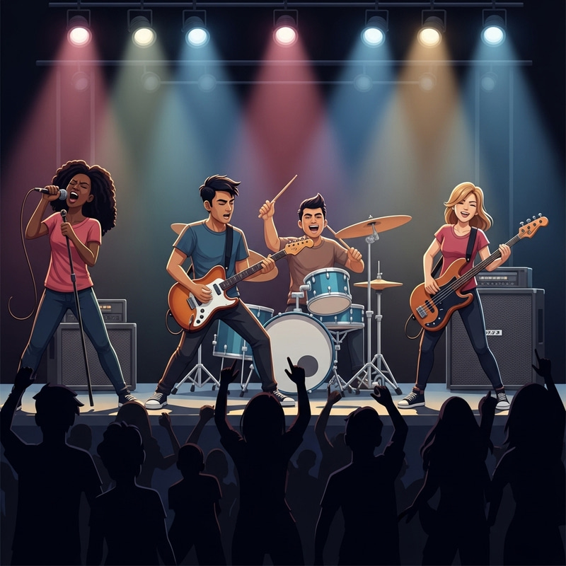 Animated Rock Image for Engaging Visuals Animated Rock Image for Engaging Visuals