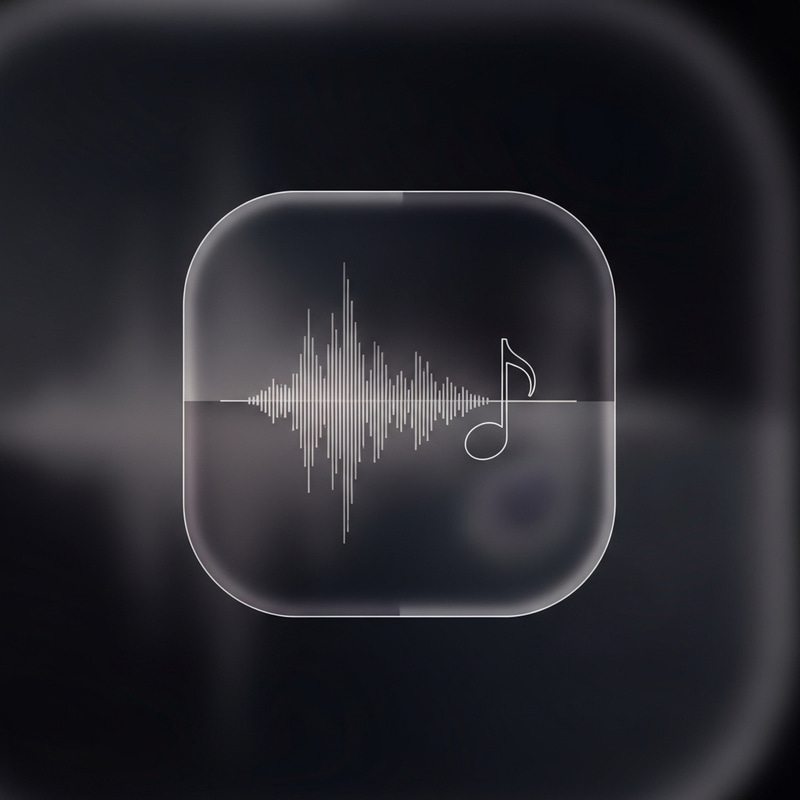 Dark and Translucent Music Logo Design Dark and Translucent Music Logo Design