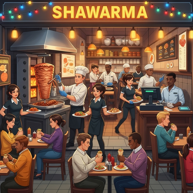 Authentic Shawarma Restaurant: Middle-Eastern Flavors & Cozy Ambiance